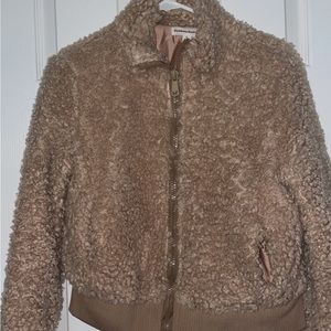 Sherpa crop top jacket